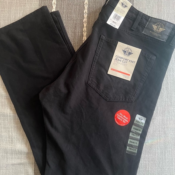 Dockers Other - Mens Dockers Comfort Knit Jean Straight Fit, 38X32, NWT